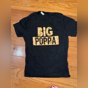 Bella Canvas Black Tee with Gold Print